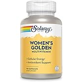 SOLARAY Women's Golden Multivitamin Supplement - Daily Wellness Vitamins for Women, Nutrient Rich, Cellular Energy Support Caps, Complex with Vitamins A, C, D, & E, Biotin, Calcium & More- 90 Capsules