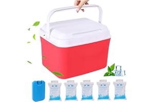 Mini Cooler, 5qt Insulated Small Hard Cooler, Portable Small Ice Chest with Handles, Mini Lunch Box for Beach Picnic Camping