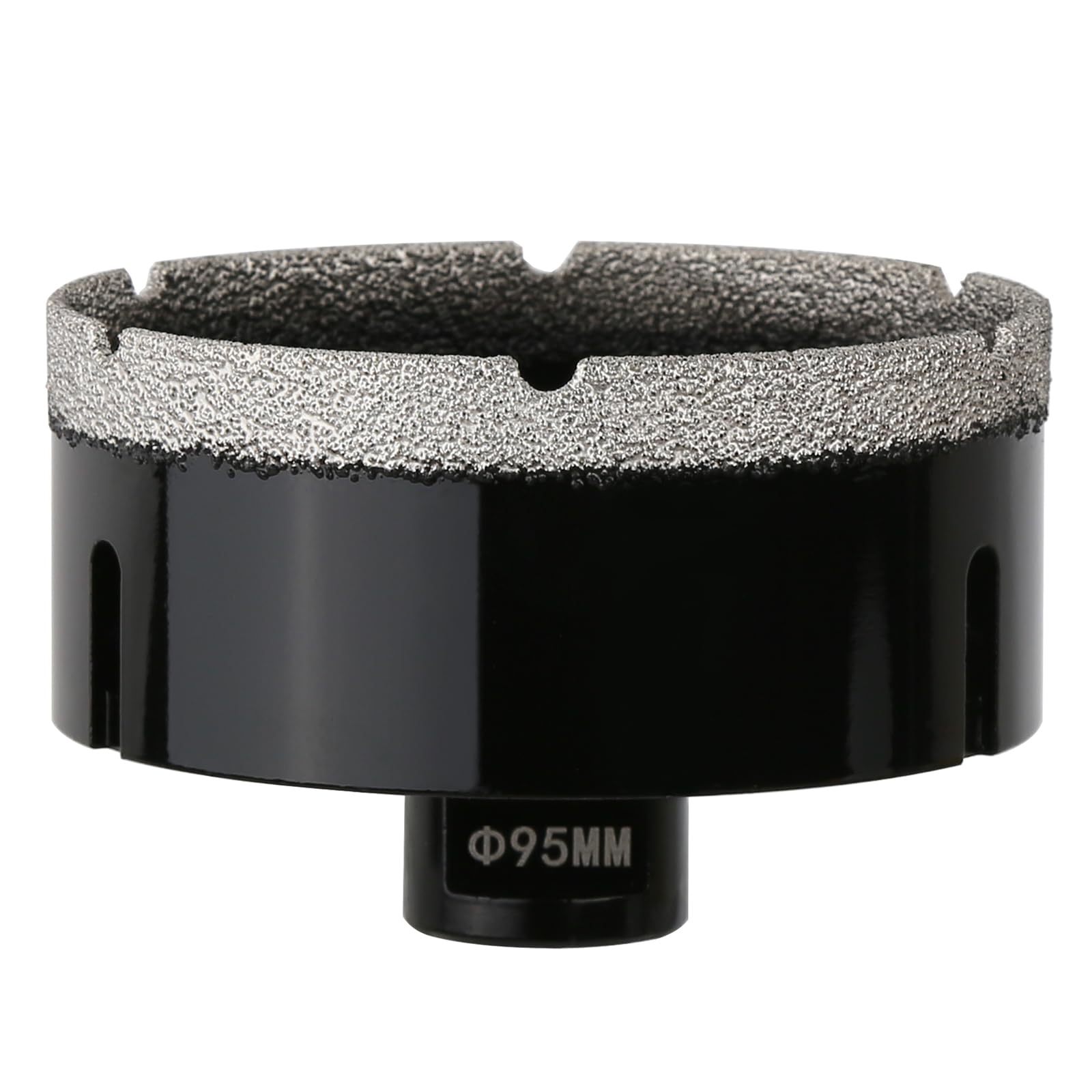 Vearter 95mm Dry Diamond Core Drill Bit, M14 Thread Connection Vacuum Brazed Masonry Hole Saw, Hollow Hole Cutter for Tile, Marble, Granite, Porcelain, Concrete and Quartz Stone