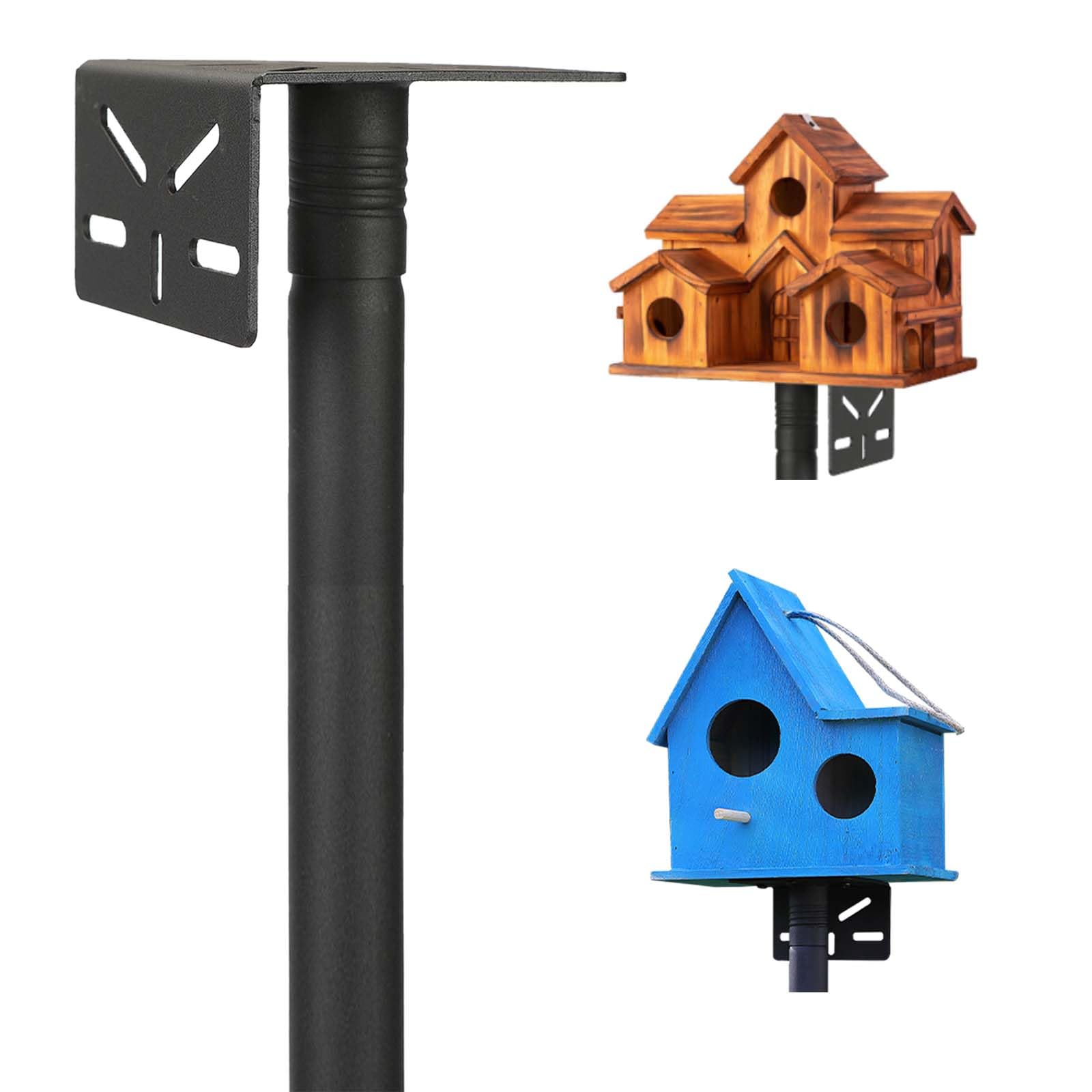 Photo 1 of Idyllic Deer Bird Feeder Pole, 80 Inch Bird House Pole, 1.25 Inch Dia., Heavy Duty Birdhouse Pole Mount Kit for Outdoor Garden