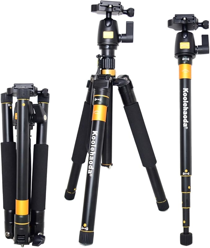 Koolehaoda K555 Portable Lightweight 62inch Tripod Monopod with