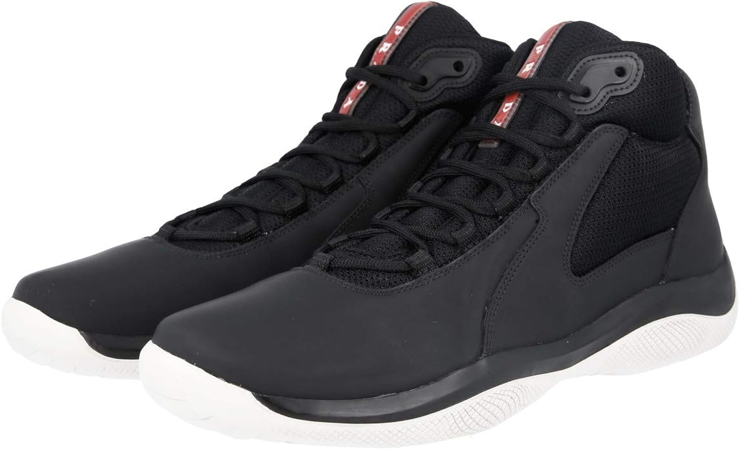 prada high top sneakers black