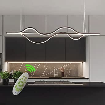 3 cabezales LED de luz de techo tira larga, brillante moderna lámpara