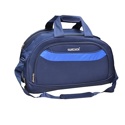 Kuber Industries Travel Duffle Wheel Luggage Bag, Shoulder Bag with Inner Pocket (Blue) - 58 cm (CODE-TRO03)