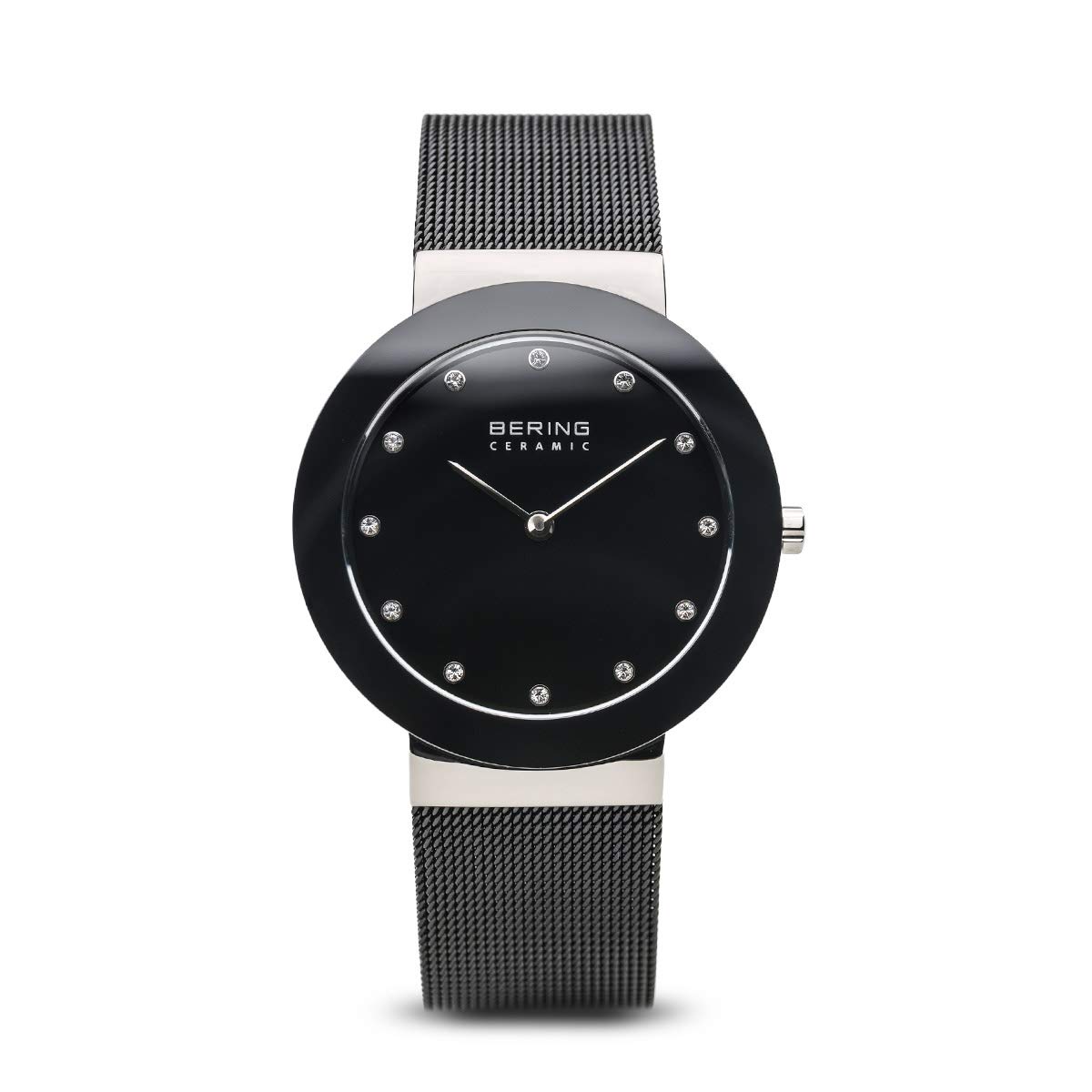 BERING Women Analog Quartz ceramic collection Watch with stainless steel Strap and Sapphire Crystal 11435-102
