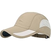 HH HOFNEN Quick Dry Baseball Cap Unstructured Running Cap Water-Resistant UPF 50+ Mesh Golf Sun Hats for Men Women