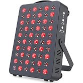 Hooga HG300 Red Light Therapy Panel, 660nm Red &amp; 850nm Near-Infrared Light, 60 LEDs, Built-in Timer, Adjustable Stand for Home Wellness
