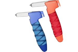 ATOJARKLE 2 Pack Car Door Handles for Elderly, Door Grab Handle Assist, Ultra Grip Mobility Handle for Car, Car Door Latch Bar for Easily Get Out of Car, Anti-Slip Design, Blue/Orange