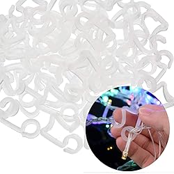 Acronde 100 PCS Christmas Light Clips Mini Gutter