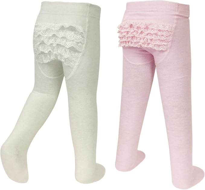 baby tights with ruffle bottom