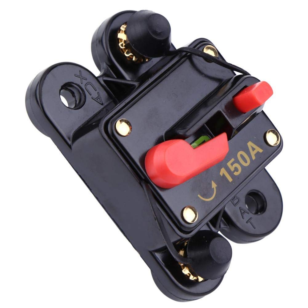 12 V 24 V DC Car Reset Circuit Breaker for Car Marine Boat Bike Stereo Audio Circuit Breaker Reset Self Test 80 A - 300 A (150 A)