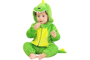 COSLAND Unisex Baby & Toddlers' Flannel Animal Costume Romper Outfits