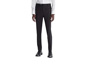 Calvin Klein Men's Tapered Slim Fit Stretch Dress Pants | Fitted Suit Pants for Men | Ultra-Tapered Suit Pants