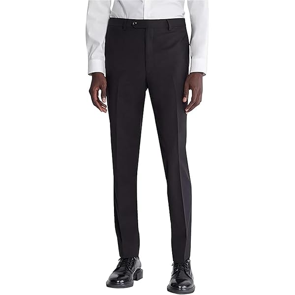 Calvin Klein Men's Skinny Fit Stretch Dress Pants | Suit Pants for Men |  Ultra-Tapered Suit Pants, Wrinkle-Resistant, Moisture-Wicking Fabric