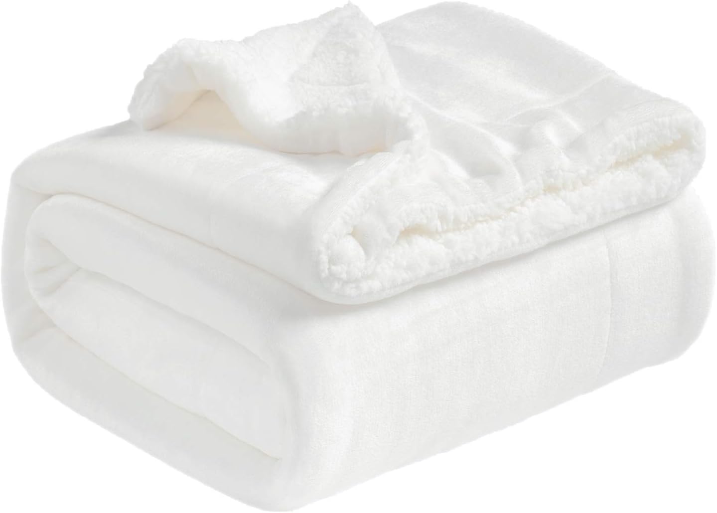 Bedsure Sherpa Fleece Blanket Throw Size White Plush Throw Blanket Fuzzy Soft Blanket Microfiber: Home & Kitchen