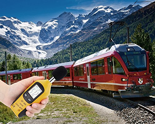 Decibel Meter, Digital Sound Level Meter Handheld Audio Noise SPL Meter Tester with LCD Display Measuring 30-130dB (9V Battery Included)