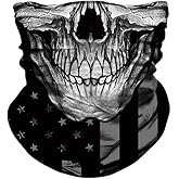 Skull Face Mask Bandanas, Neck Gaiter, Headwear, Magic Scarf, Headband for dust Sun Wind