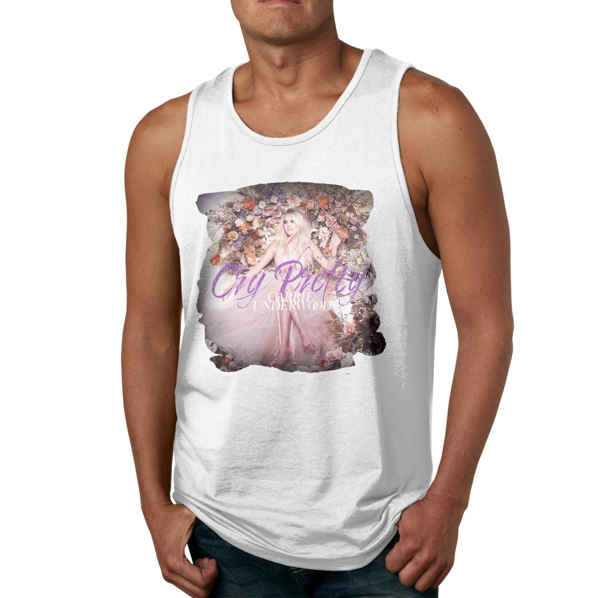 Nanaang Carrie Underwood Cry Pretty S Sleeveless Round Neck Sports Summer Ness T Shirt