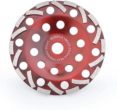 Gunpla 180mm Diamond Grinding Disc 7 inch Abrasive Cup Wheel for Angle Grinder