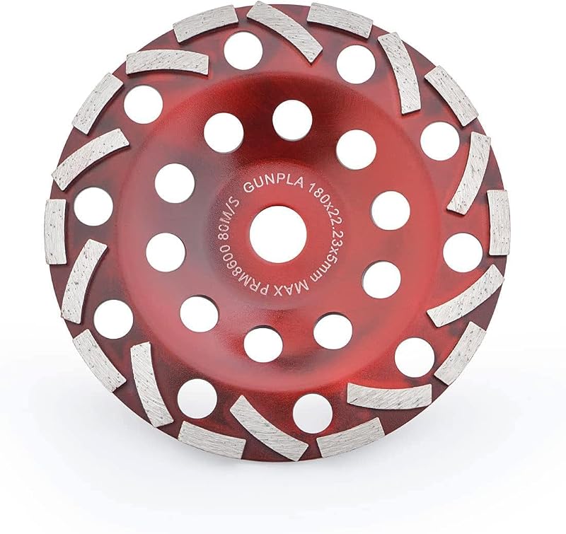 Gunpla 180mm Diamond Grinding Disc 7 inch Abrasive Cup Wheel for Angle Grinder