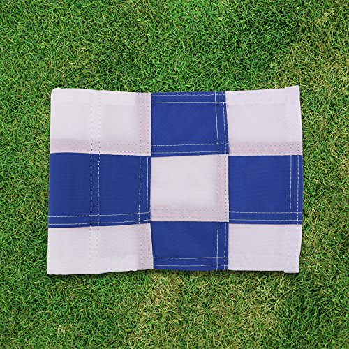 KONDAY Golf Flag,Practice Green Golf Flags, Solid Nylon and Checkered Traning Golf Putting Green Flags, Indoor Outdoor Backyard Garden Portable Golf Target flags