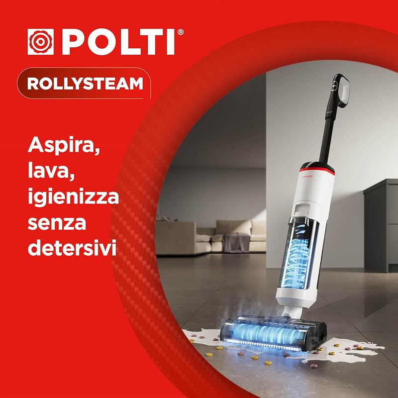 Rollysteam WD50C Cordless, Lavapavimenti e Aspirapolvere