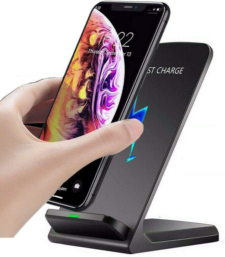 Wireless Charger Stand for Apple iPhone 14 13 12 Mini 11 Pro Max/SE 2020/Xs/XR/X/8 Plus