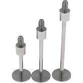 SUXING Flat Contact Points for Dial Indicator Depth 0.5mm Thickness 10 mm Diameter 4-48 UNF Thread (4-48UNF A Set)