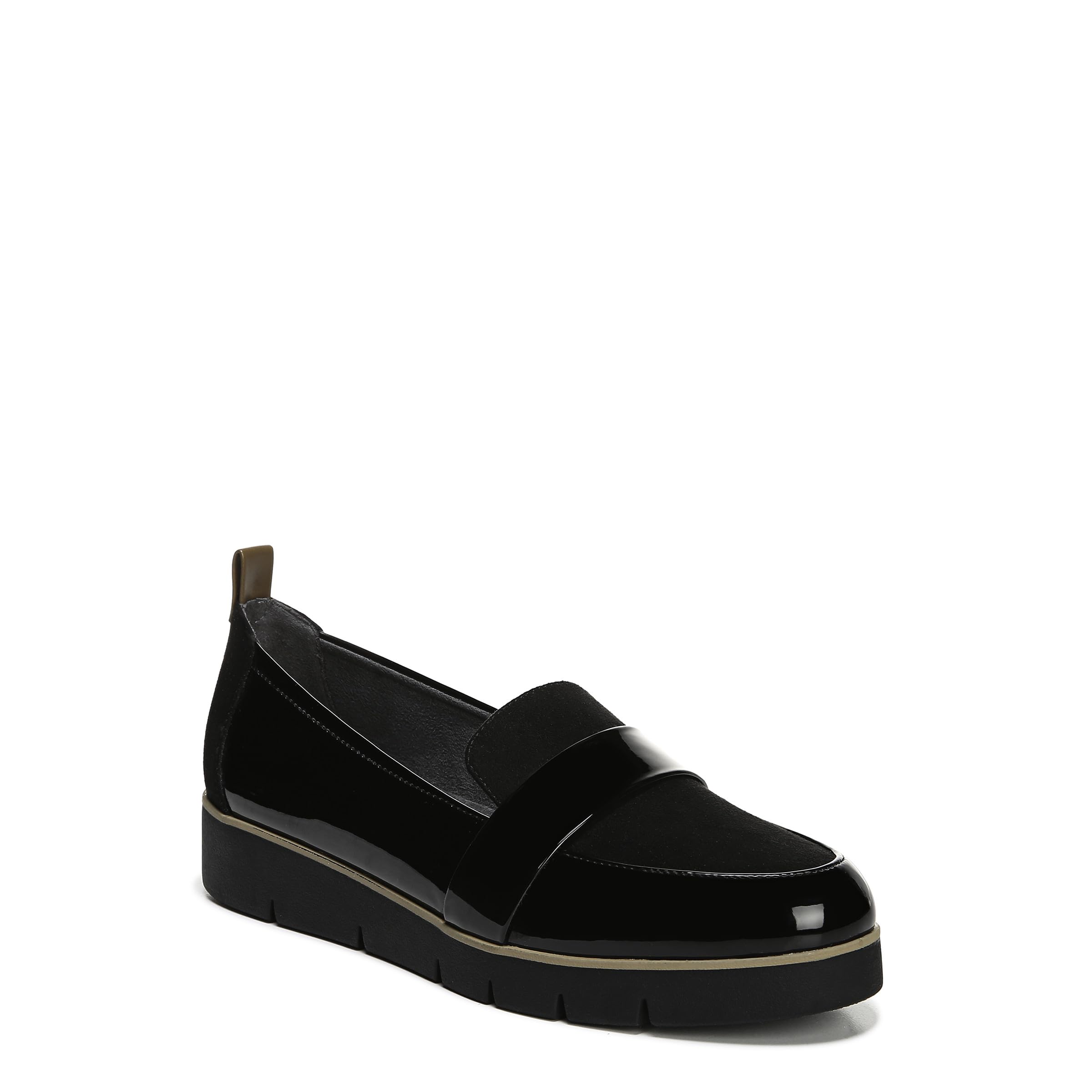 Photo 1 of Dr. Scholl's Shoes Women's Webster Loafer, Black Patent/Microfiber, 8.5 Wide US