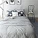 VM VOUGEMARKET 100% Cotton Duvet Cover Set King - Hotel Quality Checkered Bedding Set,Waffle Weave Duvet Cover with Button Closure- Luxurious, Comfortable, Breathable, Soft and Durable (King,Gray)