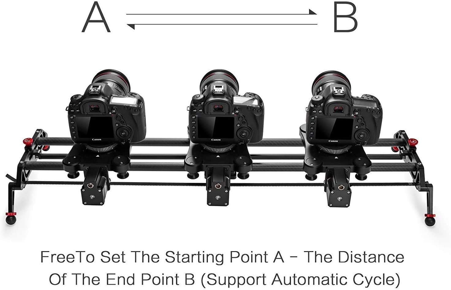 Camera Slider Track Dolly Slider Rail System with Motorized Time Lapse and Video Shot Follow Focus Shot and 120 Degree Panoramic Shooting 31" 80cm : Camera & Photo