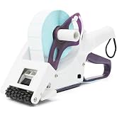 ZONEPACK Manual Label Applicator Round Bottle Labeling Machine Hand-held Square Round Labeller Flat Curved Surface Label Dispenser