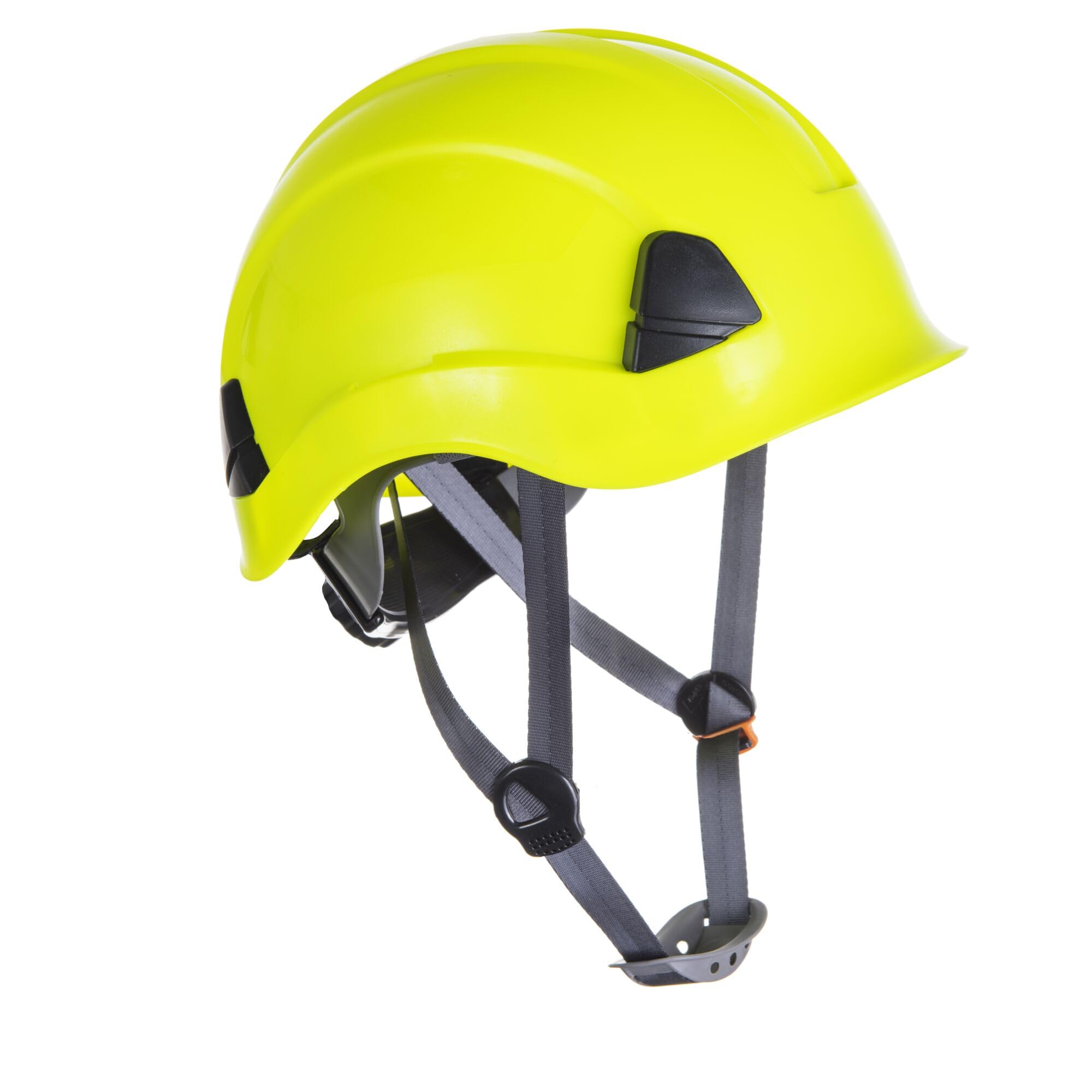 Portwest PS53 Safety Hard Hat - Height Endurance Lightweight Construction Safety Helmet Unvented ABS Shell with 6 Point Harness, Yellow