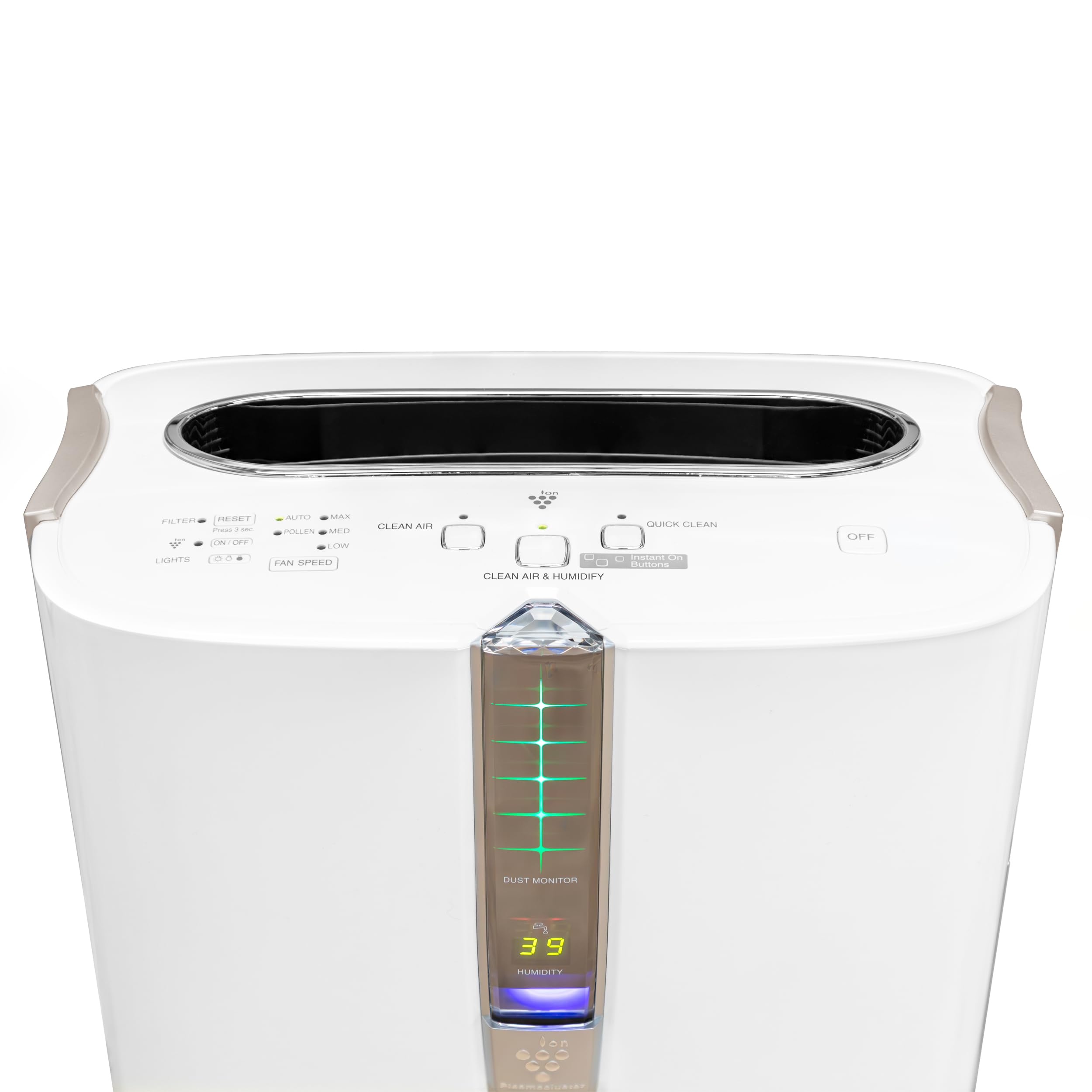 SHARP Air Purifier and Humidifier. Plasmacluster Ion Technology and Triple Filtration, including True HEPA Filter. Covers up to 1,650 sq. ft. for Large Rooms, for Dust, Smoke, and Pollen. KC860U