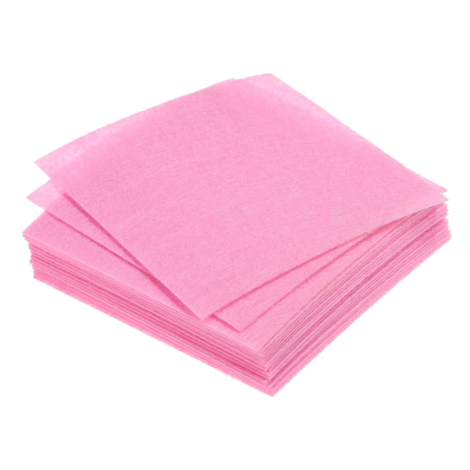 PATIKIL Soft Felt Sheets Fabric Craft Sheets Pink 4 Inch x 4 Inch for DIY, Hobby, Decoration Pack of 21