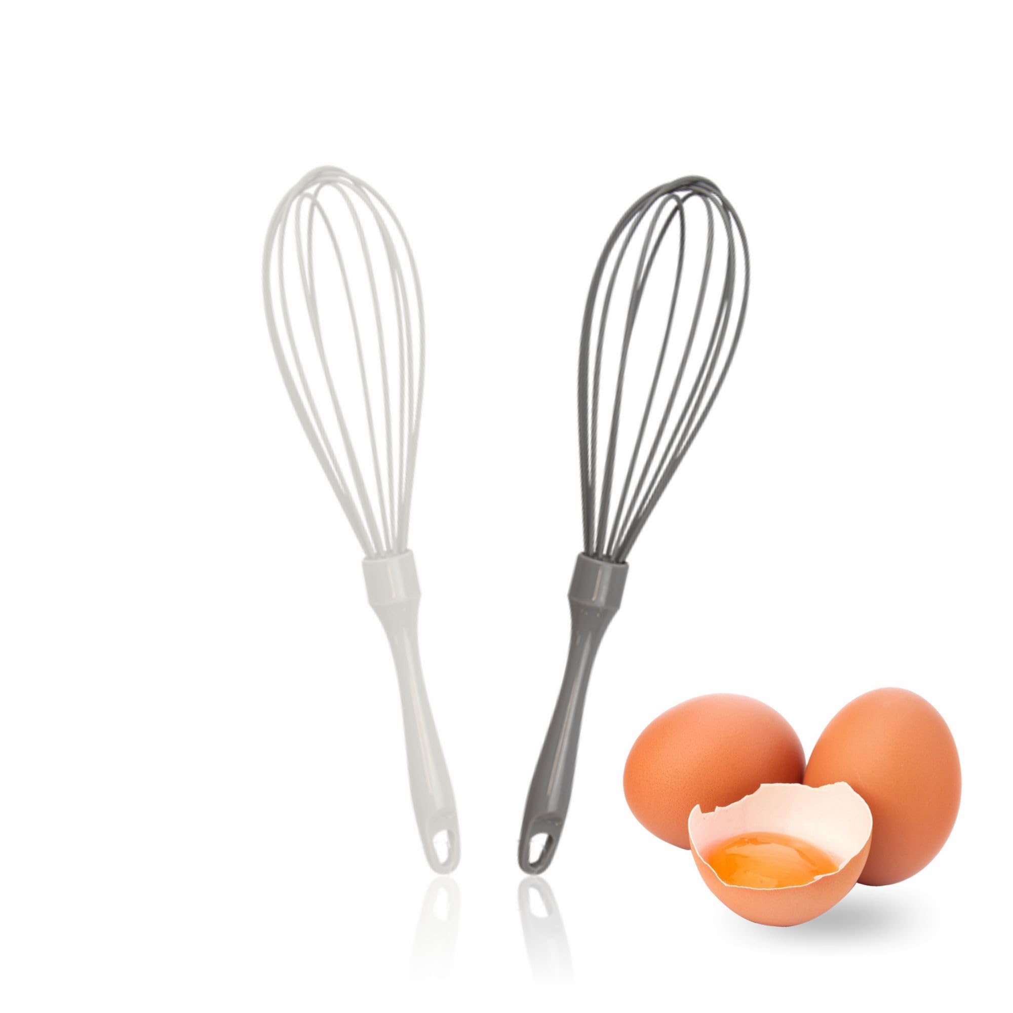 Whisk Silicone Balloon Whisk Manual Egg Beater Heavy Duty Handheld Whisk For Mixing Blending Beating Frothing Stirring Baking Utensils Kitchen Essentials Home Accessories Assorted Colour 29 X 7cm(1Pc)