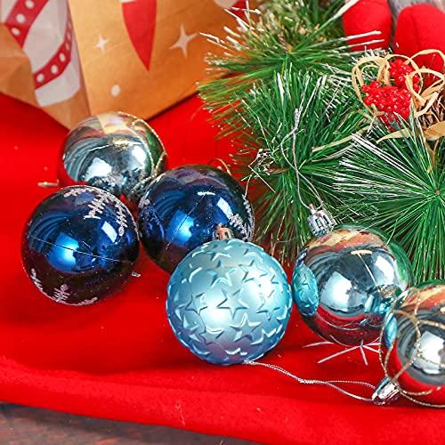 DomeStar Christmas Ball Ornaments, 100PCS Christmas Tree Ornaments Christmas Baubles Tree Balls Christmas Decorations