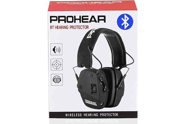 PROHEAR 030 Bluetooth 5.4 Electronic Shooting Ear Protection Earmuffs, Noise Reduction Sound Amplification Hearing Protector