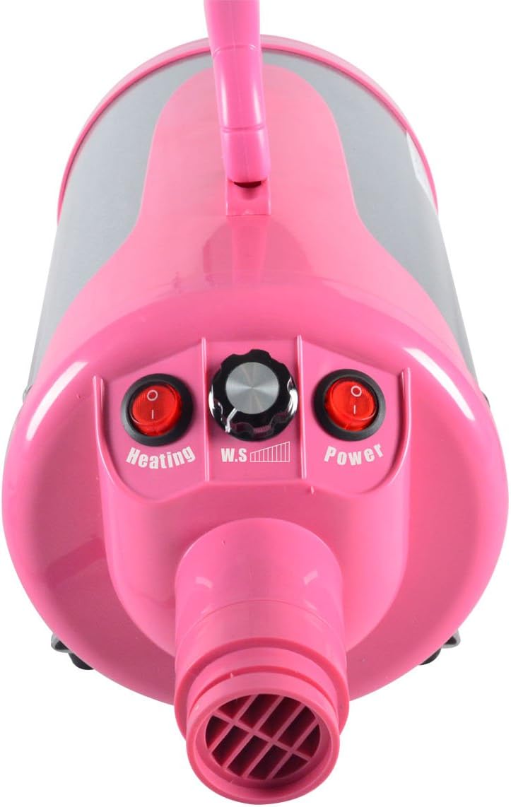 Gravitis Pet Supplies 2800w Professional Pet Hair Dryer with Hose – A Powerful but Quiet Dog Dryer with Variable Speed (Pink) - Image 5