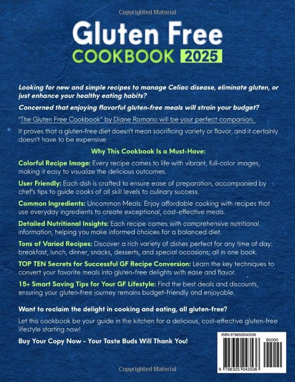 Gluten Free Cookbook: 2000 Days of Easy and Flavorful Recipes to Manage Celiac Disease, Cut Gluten, or Simply for Healthy Eating (Gluten-Free Ideas)