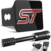 ST Logo Hitch Cover for 2 Inch Receivers(with 5/8-Inch Pin Diameter Trailer Hitch Lock)