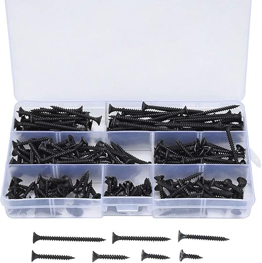 Jalan 230pcs M3.5 Coarse Thread self Drilling Wood Screw Kits, Pan Head
