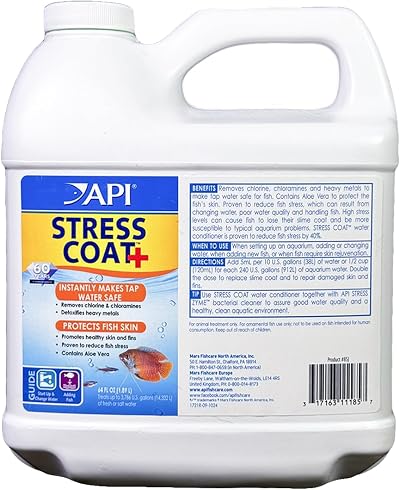 API Stress Coat Aquarium Water Conditioner 1.9 Liter Bottle