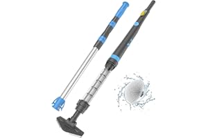 Efurden Rechargeable Pool Vacuum, Round Brush Design for Waterline Cleaning, Handheld Pool Cleaner Portable Perfect for Spas, Hot Tubs and Other Pools for Sand and Debris
