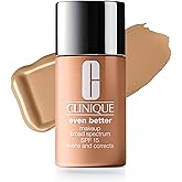 Clinique Even Better Makeup Liquid Foundation SPF 15 With Vitamin C For Dry + Oily Combination Skin Types | Medium Coverage + Natural Finish | Evens Skin Tone + Reduces Dark Spots