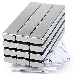 MIKEDE Magnets, 12 Pack Neodymium Bar Magnets with