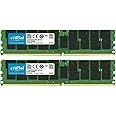 Crucial Bundle with 64GB (2 x 32GB) DDR4 PC4-21300 2666MHz RDIMM (2 x CT32G4RFD4266), Dual Ranked Registered ECC Memory