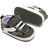 Clowora Unsex Baby Boys Girls Canvas First Walkers Shoes,Newborn Infant Non Slip Soft Sole Crib Casual Sneaker