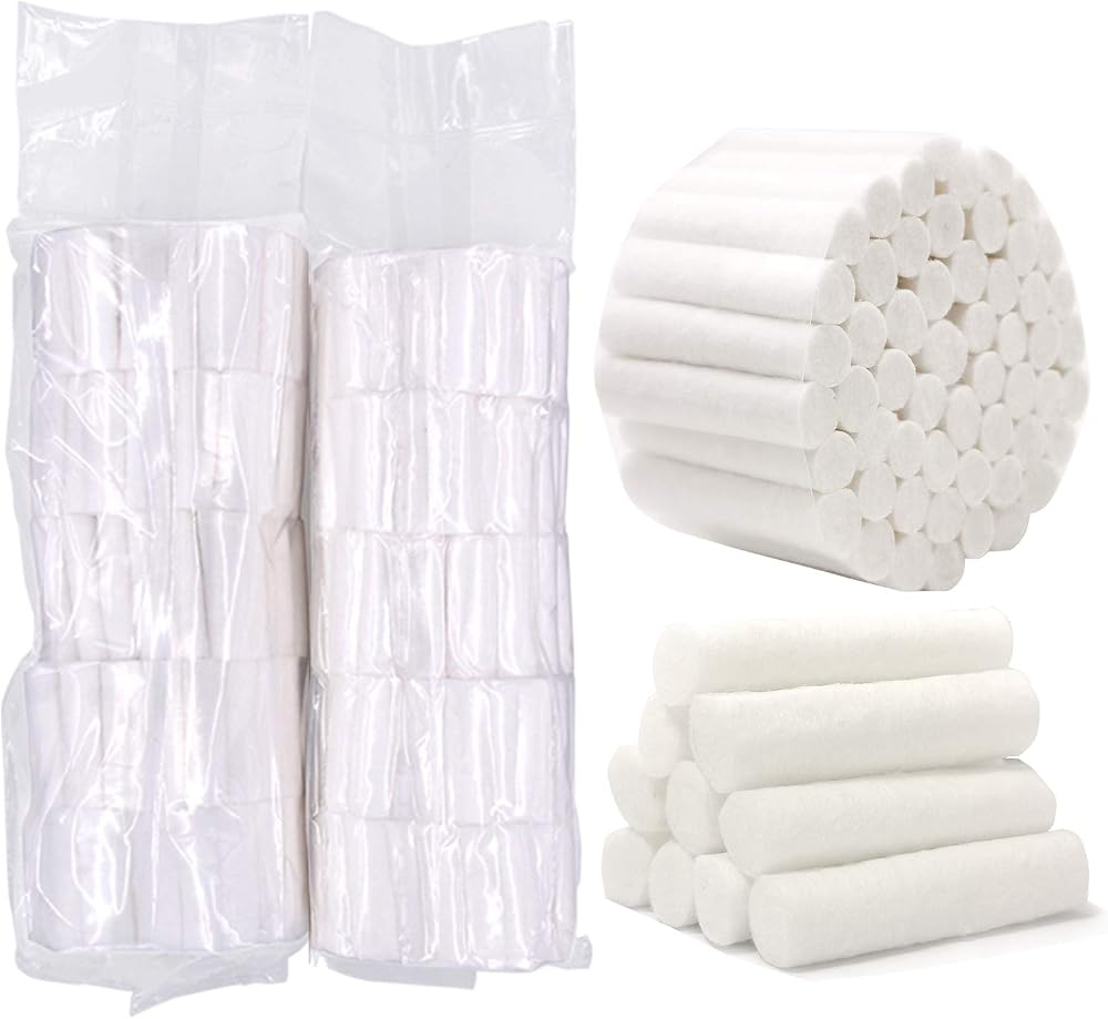 Global Care Market Dental Cotton Rolls Size #2 500pc 10x38mm Disposable Soft