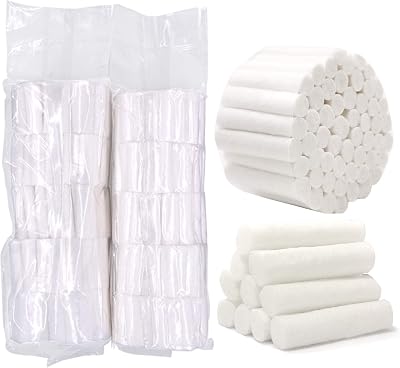 Global Care Market Dental Cotton Rolls Size #2 500pc 10x38mm Disposable Soft
